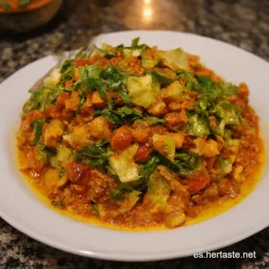 Ensalada de Lentejas Mediterr&aacute;nea Mi Secreto Andaluz Tarjeta de receta