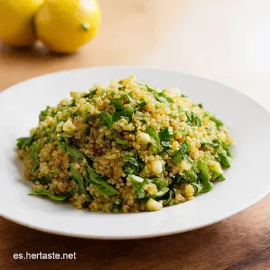 Ensalada Quinoa Vinagreta Lim&oacute;n Mi Secreto Andaluz Sano Tarjeta de receta