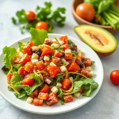 &iexcl;Detox Andaluz! Mi Ensalada Vegana Favorita 🌱 Tarjeta de receta