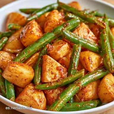 Ensalada Patatas y Judías Verdes para 2 Tarjeta de receta