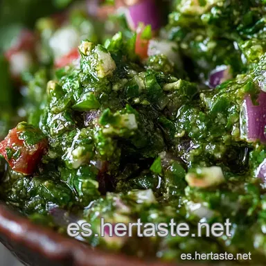 Entra&ntilde;a de Ternera a la Parrilla: &iexcl;El Secreto del Chimichurri! Tarjeta de receta