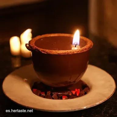 &Eacute;xtasis de Chocolate Mi Fondue Decadente Para Celebrar Tarjeta de receta