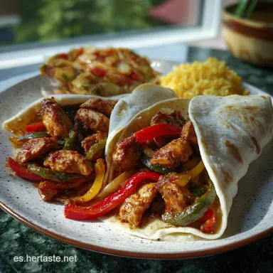 Cmo Hacer Fajitas De Pollo Fciles: Jugosas y Deliciosas Tarjeta de receta