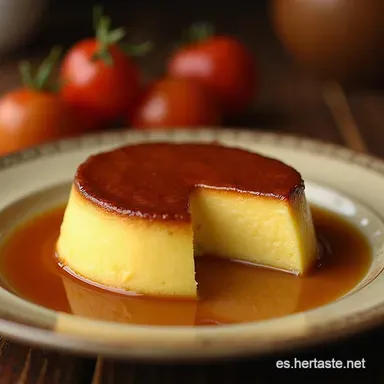Receta F&aacute;cil de Flan de Caf&eacute; Sin Horno Cremoso Tarjeta de receta