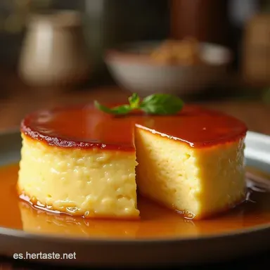 El Mejor Flan Casero Receta F&aacute;cil con Caramelo Perfecto Tarjeta de receta