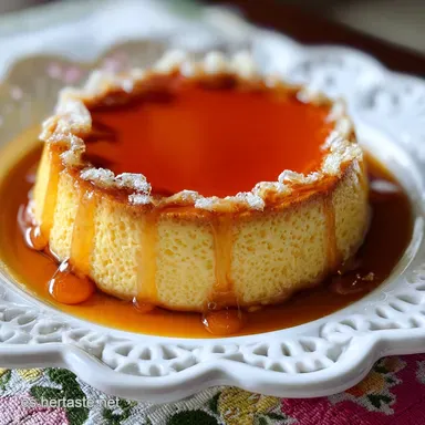 Flan de Huevo al Ba&ntilde;o Mar&iacute;a: Receta Perfecta para 10 Personas Tarjeta de receta