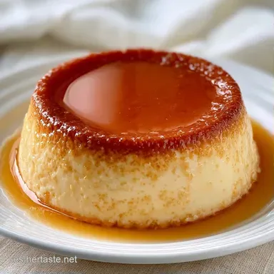 Flan Leche Condensada para 6 Personas Tarjeta de receta