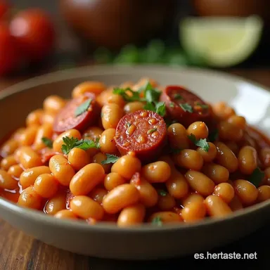 Frijoles Puercos de Fiesta La Receta Cremosa y Ahumada De Rechupete Tarjeta de receta