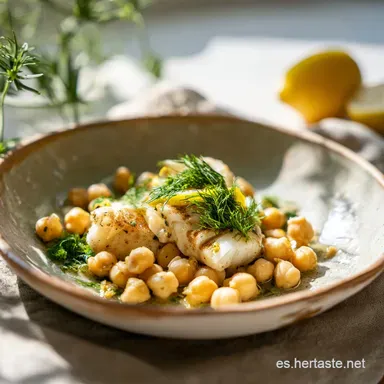 Receta Garbanzos con Bacalao: Guiso Ligado Tarjeta de receta