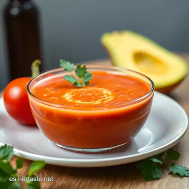 Gazpacho Andaluz Ligero: &iexcl;Operaci&oacute;n Bikini Sabrosa! Tarjeta de receta