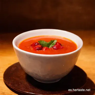 Gazpacho de Cerezas El Toque Frutal Que Refresca Tarjeta de receta