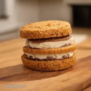 Golazo Dulce Ice Cream Football Sandwiches F&aacute;cil Tarjeta de receta