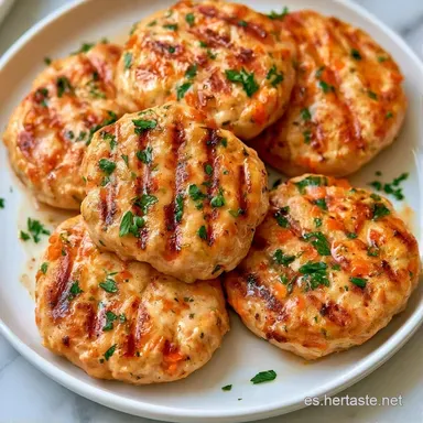Hamburguesas De Pollo Para 4 Personas Tarjeta de receta