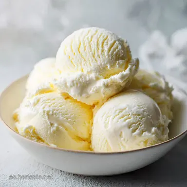 Helado Cremoso F&aacute;cil para 6 Porciones Tarjeta de receta