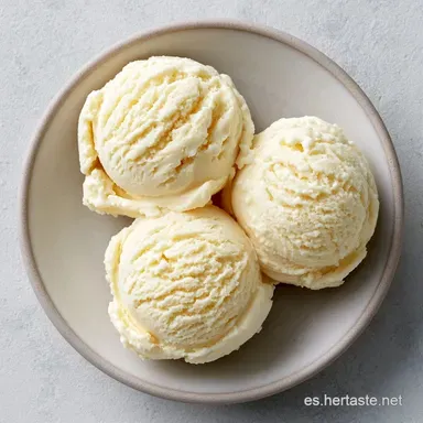 Helado De Leche Condensada Cremoso Tarjeta de receta