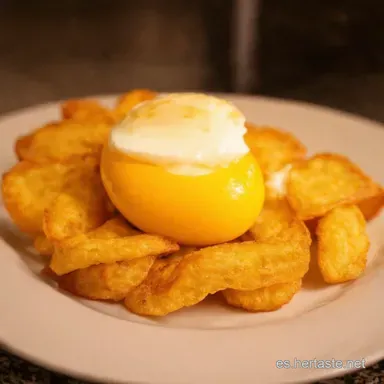 Huevo Frito Microondas Listo en 1 Minuto Tarjeta de receta