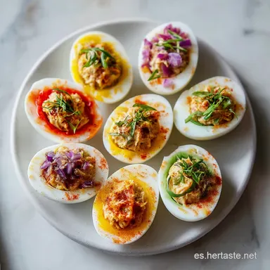 Huevos Rellenos de At&uacute;n en 25 Minutos: Receta Tradicional Tarjeta de receta