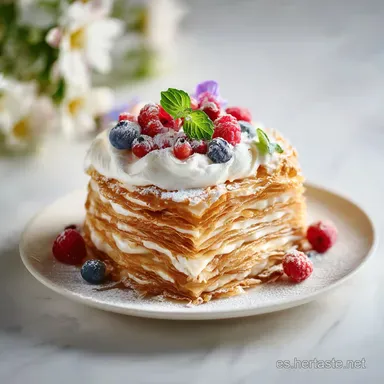 Lasa&ntilde;a de Panqueques para 6 Porciones Tarjeta de receta