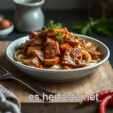 Lomo Confitado al Piment&oacute;n: &iexcl;Sabor Andaluz en tu Mesa! Tarjeta de receta