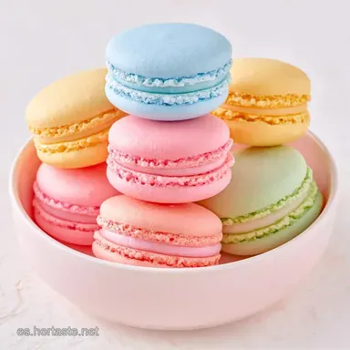 Macarons Fáciles para 12 Piezas Tarjeta de receta