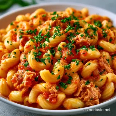 Macarrones Con Atún Receta Italiana en 30m Tarjeta de receta