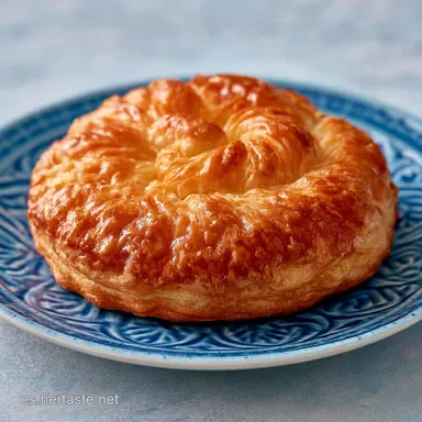 Masa de Hojaldre: Crujiente y Dorada Tarjeta de receta
