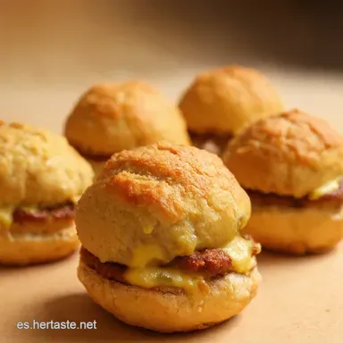 Mini Cheeseburger Bombs Ajo y Parmesano Mi Secreto Tarjeta de receta