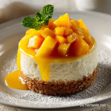 Mini Cheesecake de Mango: Receta individual cremosa para sorprender Tarjeta de receta