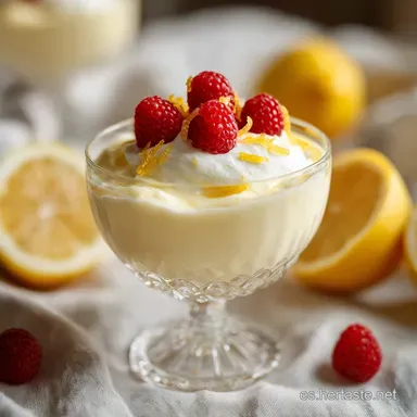 Mousse de Lim&oacute;n con 3 Ingredientes en 4 Horas Tarjeta de receta