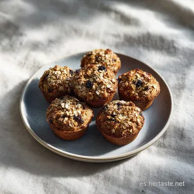 Muffin de Avena con Yogur: Listo en 28 Minutos Tarjeta de receta