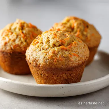 Muffins Avena Manzana Zanahoria: 45 Min Tarjeta de receta