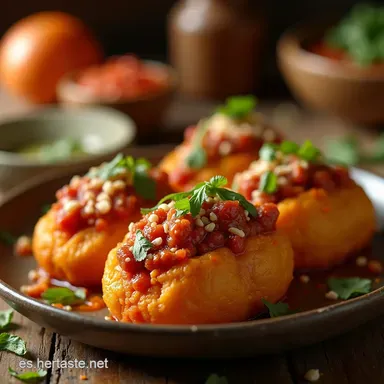 Receta de Pambazos Mexicanos Tradicionales con Salsa de Guajillo Tarjeta de receta