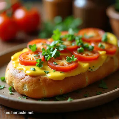 PAN DE AJO CRUJIENTE con Toque Espa&ntilde;ol Receta F&aacute;cil Tarjeta de receta