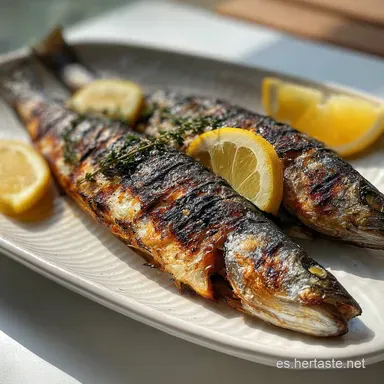 Parrillada de Pescado: 35 Minutos para 4 Tarjeta de receta