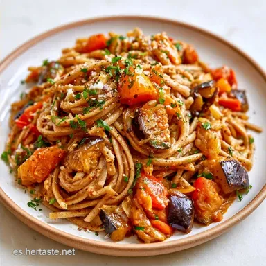 Pasta Integral con Verduras en 35 Min