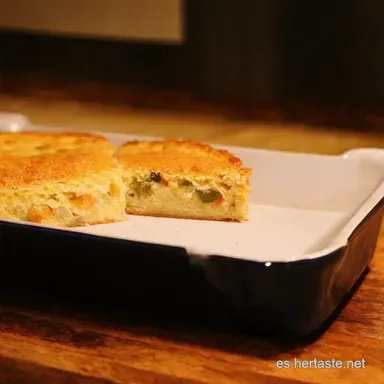 Pastel de At&uacute;n y Pimientos Delicia Andaluza en Minutos Tarjeta de receta