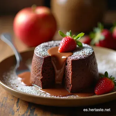 Receta Pastel de Chocolate H&uacute;medo con Ganache Sedoso Tarjeta de receta