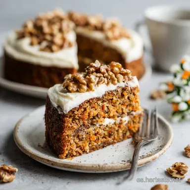 Pastel de Zanahoria con Nueces: Receta Jugosa en 60 Minutos Tarjeta de receta