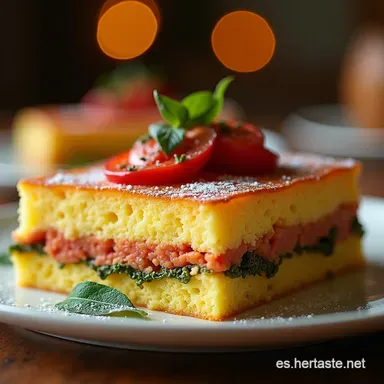 Pastel Napolitano de Tres Sabores Receta Casera Esponjosa Tarjeta de receta