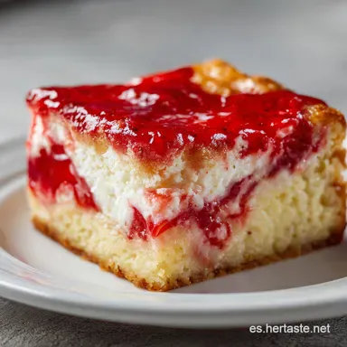 Pastel Terremoto Fresa F&aacute;cil para 15 Porciones Tarjeta de receta