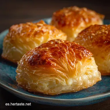 Pastelitos De Queso Y Masa Filo: Joyas Crujientes y Relleno Cremoso Tarjeta de receta