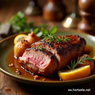 PAVO ASADO DE NAVIDAD Jugoso Receta Familiar con Hierbas Tarjeta de receta