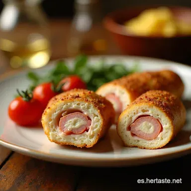 Pechugas Cordon Bleu Caseras M&aacute;s F&aacute;ciles de lo que Crees Tarjeta de receta
