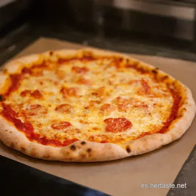 Pizza Masa Casera De la Sart&eacute;n a tu Mesa Tarjeta de receta