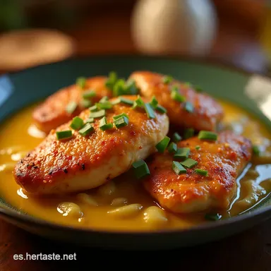 Pollo Hawaiano Jugoso Receta F&aacute;cil con Salsa Agridulce Casera Tarjeta de receta