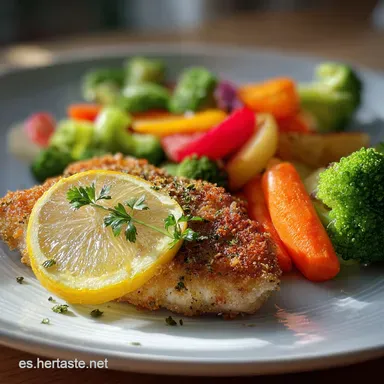 Receta Saludable Para Cenar Con Pollo y Verduras Tarjeta de receta