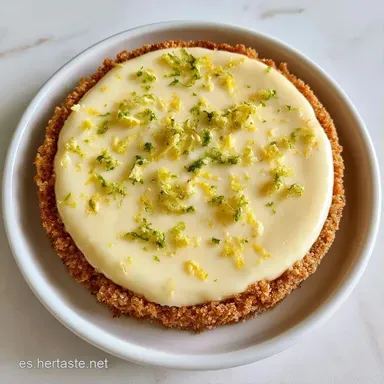 Postre De Lim&oacute;n Con Leche Condensada Tarjeta de receta