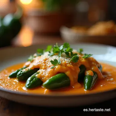 Rajas con Crema Caseras Receta Aut&eacute;ntica y F&aacute;cil 45 Minutos Tarjeta de receta