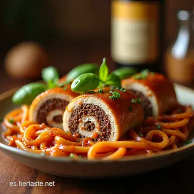 Rollo de Carne Molida de la Abuela Receta F&aacute;cil y Jugosa Tarjeta de receta