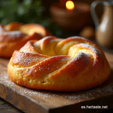 PAN DULCE EN ROSCAS Casero La Rosca de Reyes Perfecta Tarjeta de receta
